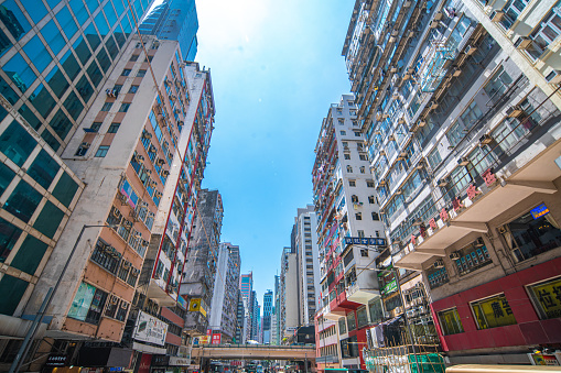 Daytime in Wan Chan, Downtown of Hong Kong