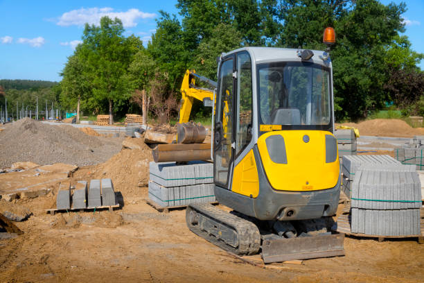 istock Construction of a new street and sidewalk 1271349592