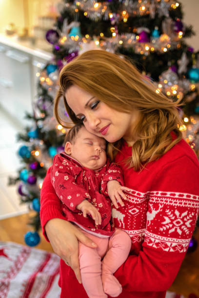 istock Mother and son at Chirstmas Time 1271350917