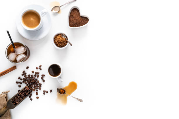 istock Coffe assortment of coffee as expresso, latte, iced coffe 1271351196