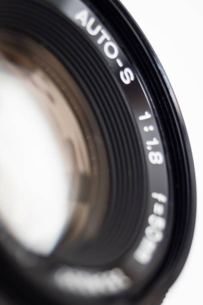 istock Outer lens of a camera lens 1271353713