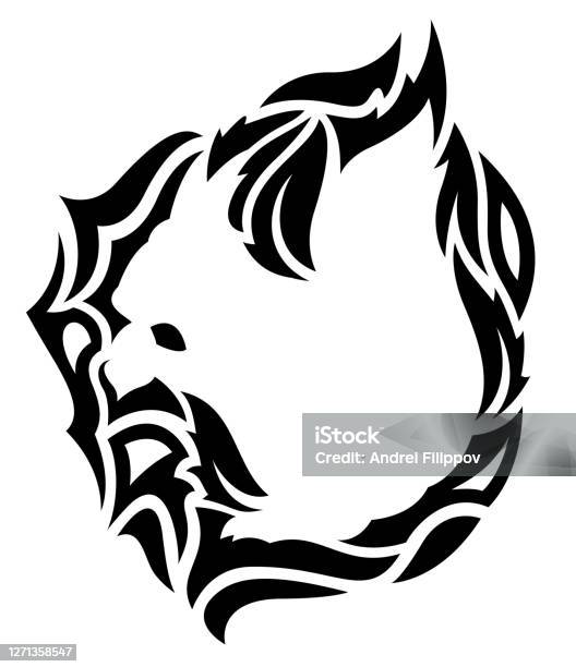 Tribal Tattoo Art With White Squirrel Silhouette Stock Illustration - Download Image Now - Acorn, Animal, Animals In The Wild - iStock Tribal Tattoo Art With White Squirrel Silhouette Stock Illustration - Download Image Now - Acorn, Animal, Animals In The Wild - iStock