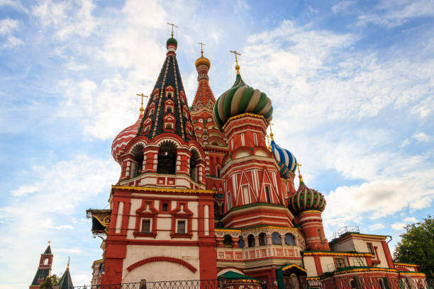 собор василия блаженного на красной площади в москве, россия - 7329 стоковые фото и изображения
