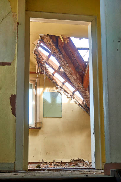 istock Demolition house, attic 1271367214