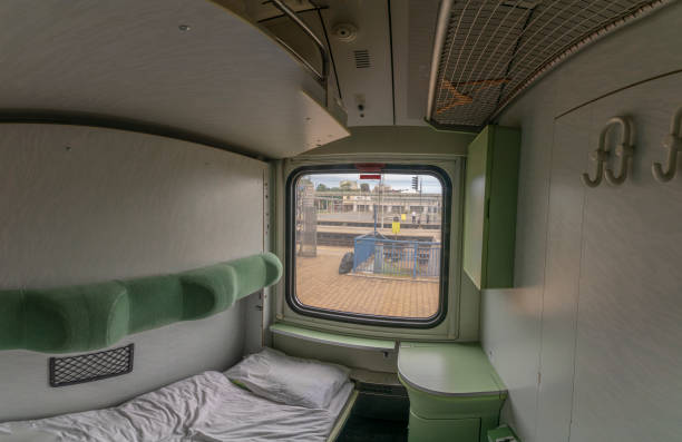 istock Single compartment in night fast train from Presov to Prague 1271371384