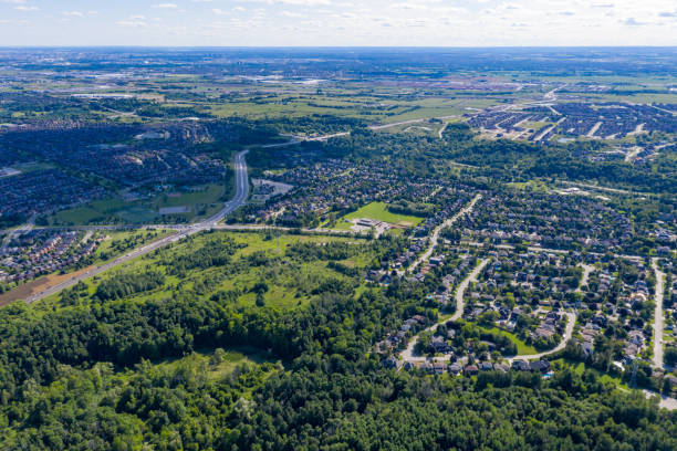 istock Aerial Kleinburg townscape, Ontario, Canada 1271375514