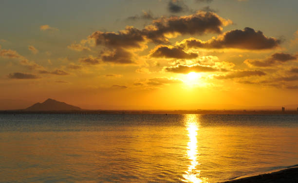 istock Beautiful sunset on the mediterranean  sea 1271380789