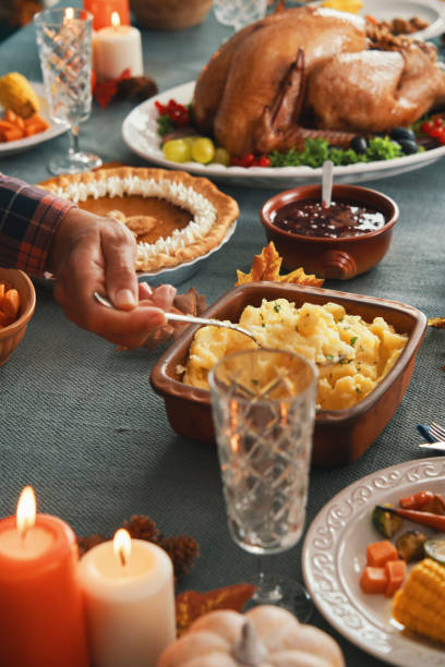 istock Family Having Traditional Holiday Stuffed Turkey Dinner 1271383277