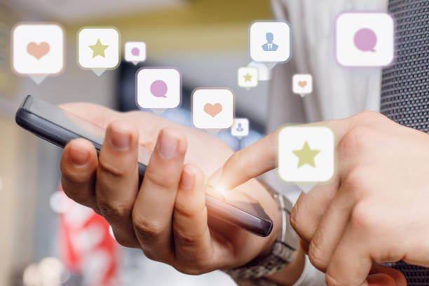 istock Communication during phone correspondence on social networks. 1271384320