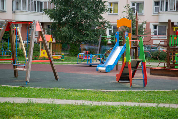 istock Children's Playground in the yard. 1271385366