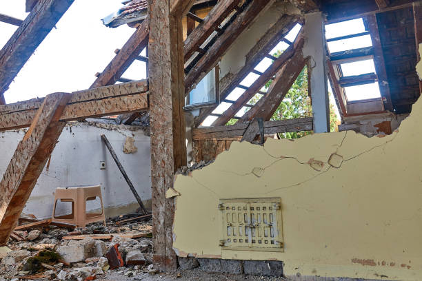 istock Demolition house, attic 1271385554