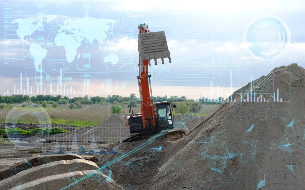 istock safe road works with an excavator in a fully automatic production based on artificial intelligence, eliminating the presence of errors 1271391653