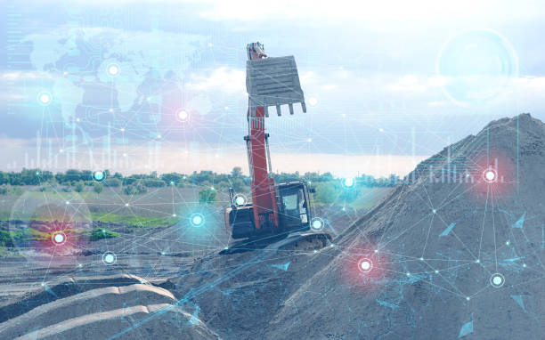 istock the concept of managing construction equipment and an excavator without human intervention using future technologies and artificial technology, eliminating errors and reducing the cost of work 1271391673