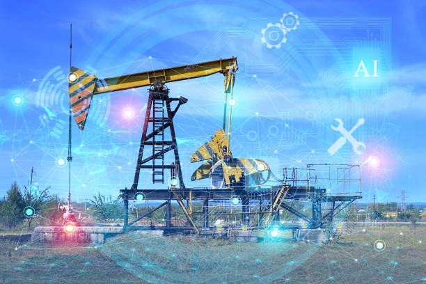 istock fully automatic control of oil production using artificial intelligence with the output of MTBF and well productivity indicators, excluding the ingress of pollutants and environmental safety 1271391737