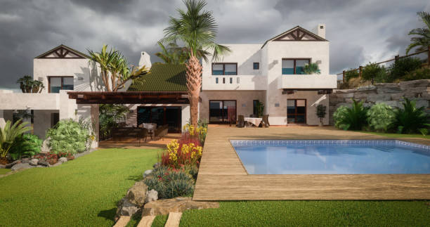 istock Luxury Villa with Swimming Pool 1271395393