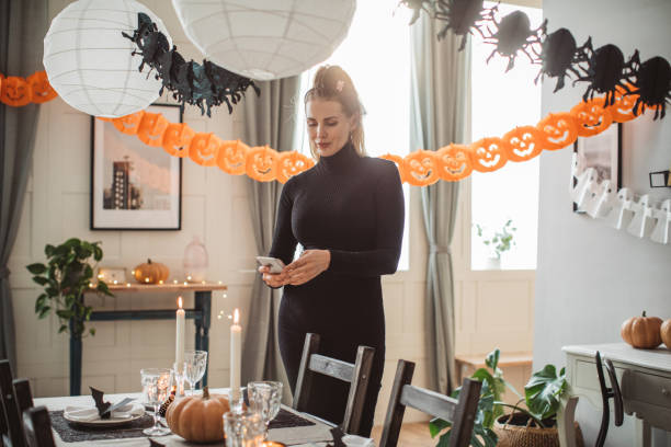 istock Photographing table for Halloween lunch 1271397278