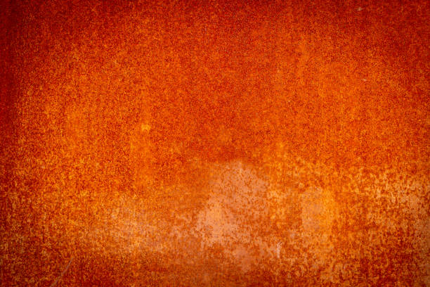 istock Rusty metal wall with vignette (background) 1271399945