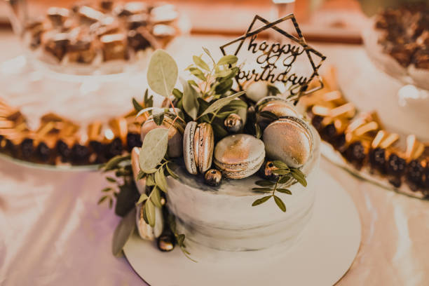 istock Sweet pastries desserts. Dinner Catering. Concept wedding birthday 1271402189