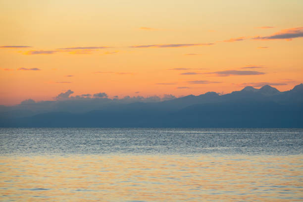 istock Beautiful Sunset Mountain Lake 1271404684