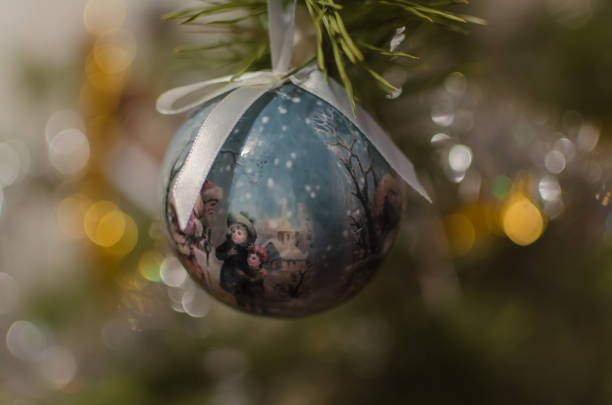 istock ball on a Christmas New Year tree, beautiful background 1271404915