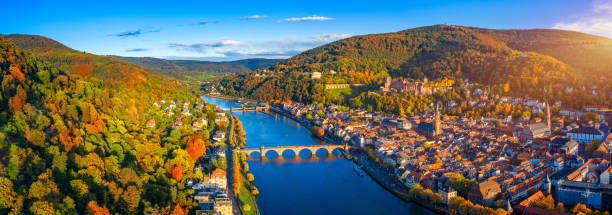 Heidelberg skyline aerial view from above. Heidelberg skyline aerial view of old town river and bridge, Germany. Aerial View of Heidelberg, Germany Old Town. Video of the aerial view of Heidelberg. Heidelberg skyline aerial view from above. Heidelberg skyline aerial view of old town river and bridge, Germany. Aerial View of Heidelberg, Germany Old Town. Video of the aerial view of Heidelberg. heidelberg germany photos stock pictures, royalty-free photos & images