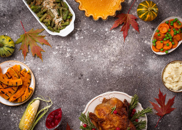 istock Thanksgiving Day traditional festive dinner 1271417531