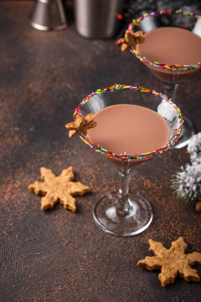 istock Sugar cookie martini with sprinkles rim 1271417580