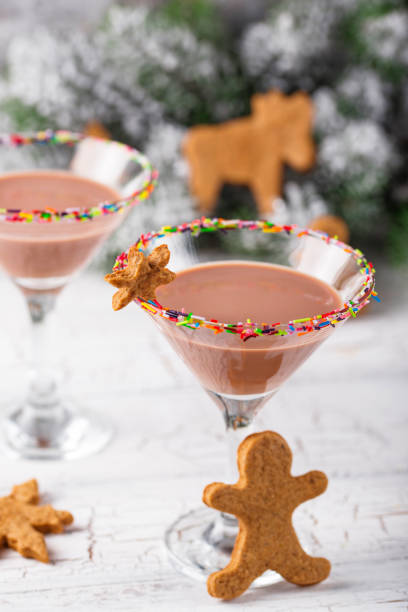 istock Sugar cookie martini with sprinkles rim 1271417582