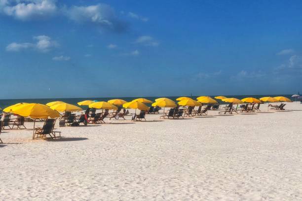 istock Beach Chair Umbrellas 1271427826