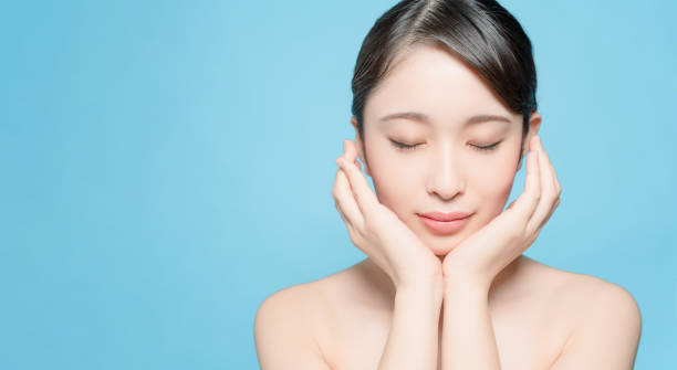 アジアの女の子の美しさの概念。 - human face women beauty beauty treatment ストックフォトと画像