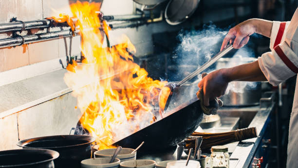 istock Chef stir fry cooking 1271454381