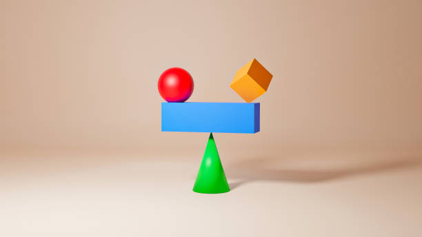 istock Concept for Equality, Balance, Sustainability and Harmony with copy space. 3D illustration 1271458179