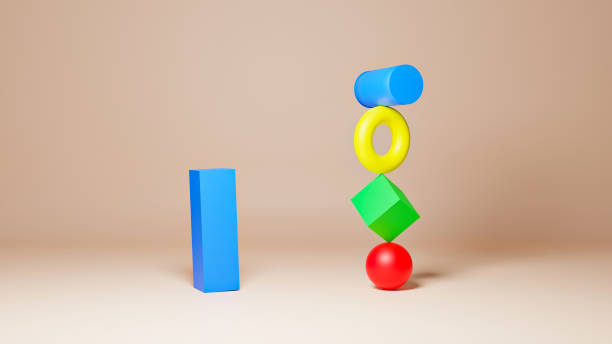 istock Concept for Teamwork, Togetherness, Collaboration,  Strength. Colorful background with copy space. 3D illustration 1271458188