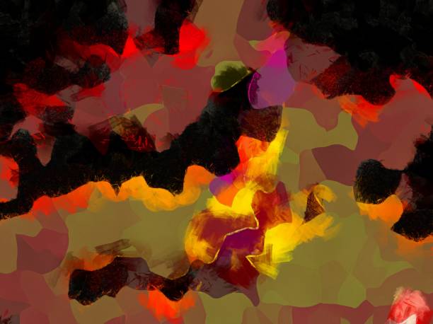 istock Illustration style background image, abstract pattern, various vibrant colors, oil painting pattern 1271459130