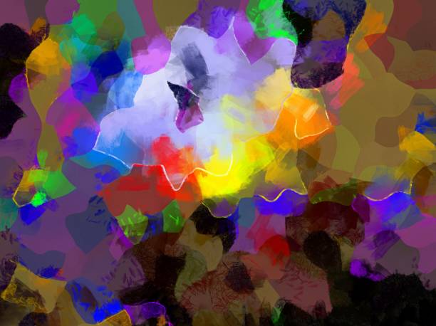 istock Illustration style background image, abstract pattern, various vibrant colors, oil painting pattern 1271459144