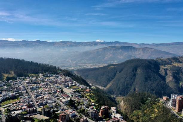 istock A city next to a forest park, overlooking a valley 1271460767