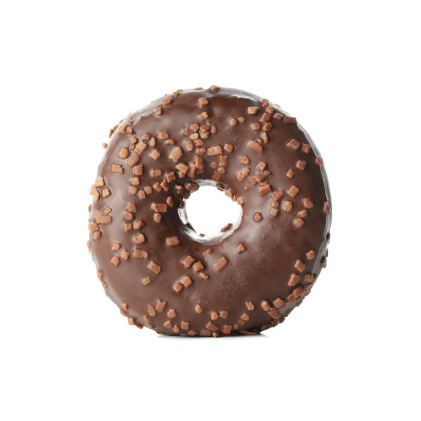 istock Tasty one donut isolated on white background 1271473439