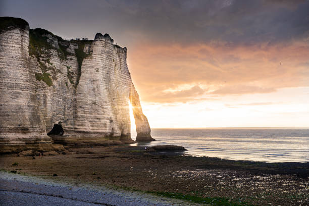 istock Sunset at Etretat, Normandy, France 1271474091