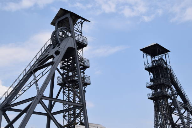 istock two old mine shafts in Charleroi 1271477330