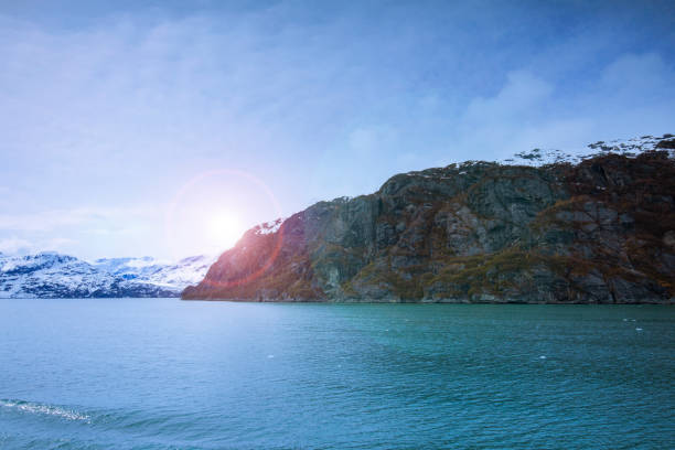 Cruise ship sailing in Glacier Bay National Park, Alaska
