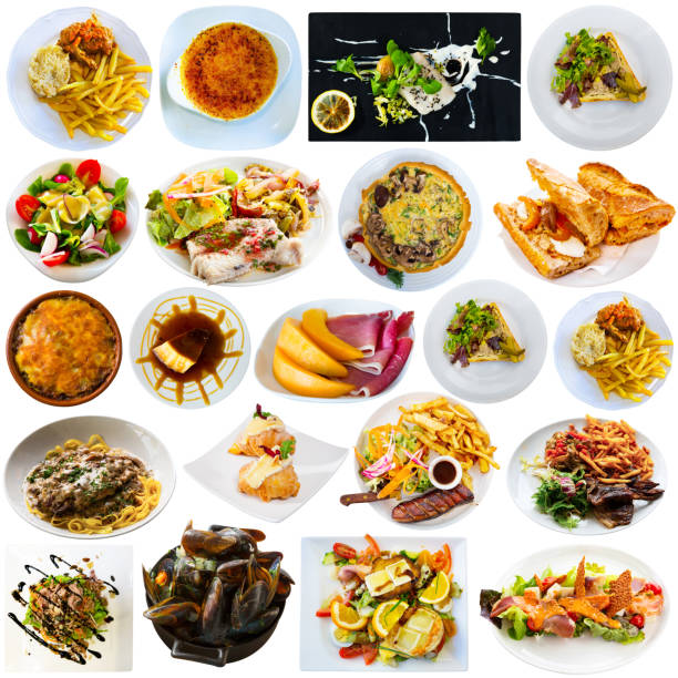 istock Set of French dishes isolated on white 1271483022