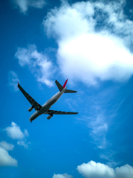Beautiful Sea and Sky with Airplane