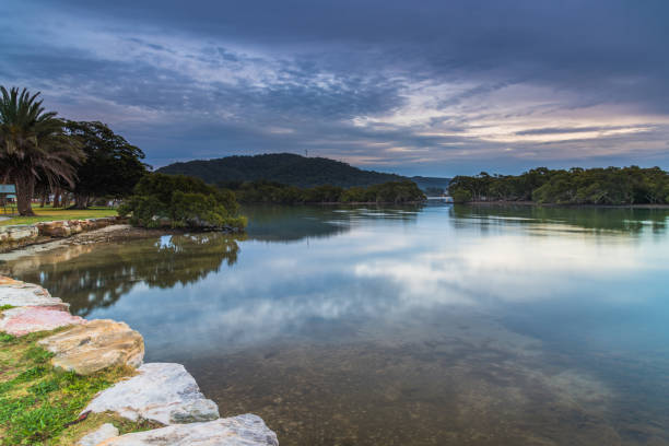 istock Soft Cloudy Sunrise over the Bay 1271494283