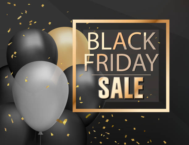 istock Sale shop background with golden confetti, sale poster. Vector 1271501737