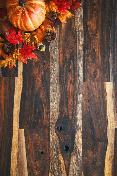 istock Autumn Decoration Background with Pumpkins, Leafs and Nuts 1271502177