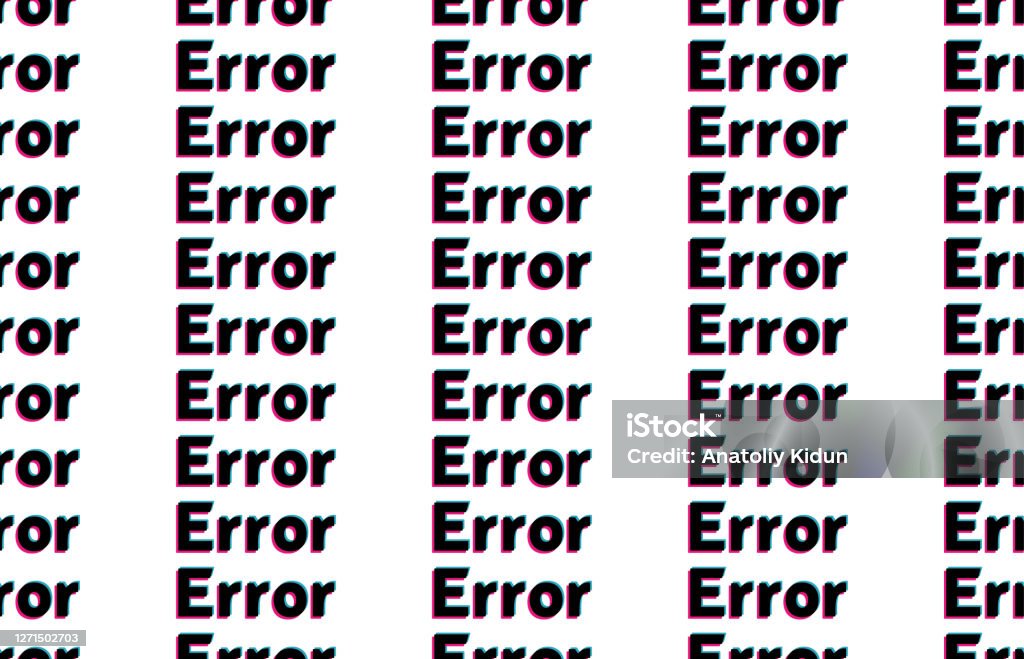 Error Sign Seamless Pattern Background Business Concept Vector ...
