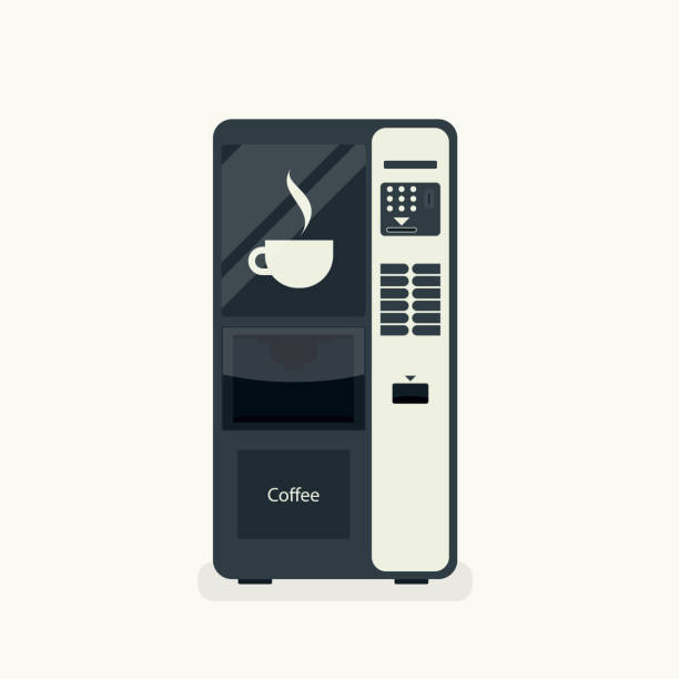 automat z kawą - vending machine obrazy stock illustrations
