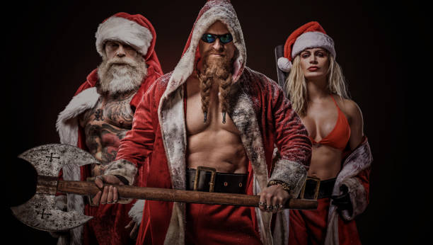 istock Bad Ass Santa Claus Gang 1271513642