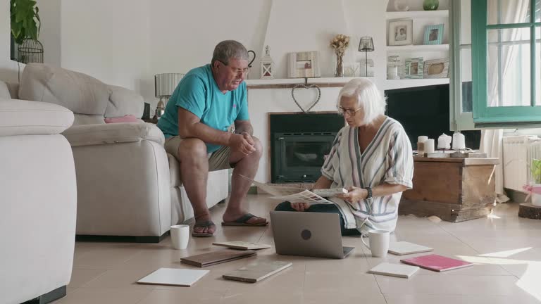 Senior Couple Considering Options for Changes to Home Decor