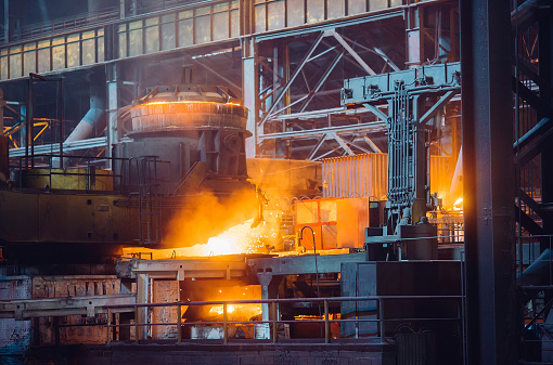 Open-hearth workshop of metallurgical plant